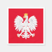 Polnischer Adlerpapier Napkin Serviette (Vorderseite)