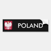 Polnischer Adlerschild Autoaufkleber (Vorne)