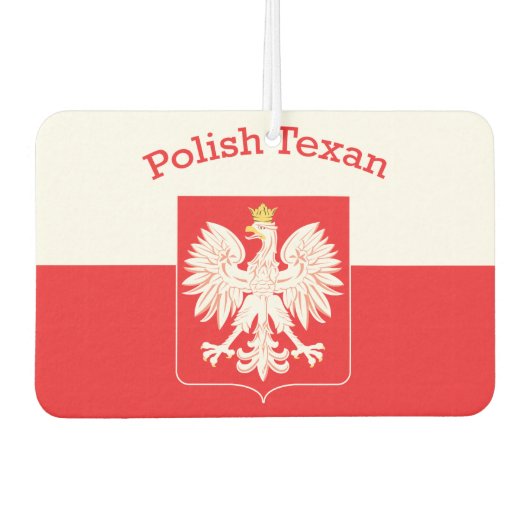 Polnischer Adlerschild Autolufterfrischer (Vorderseite)