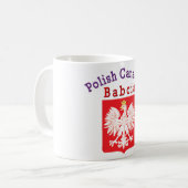 Polnischer Adlerschild Babcia Kaffeetasse (Vorderseite Links)