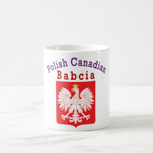 Polnischer Adlerschild Babcia Kaffeetasse (Mittel)