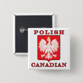 Polnischer Adlerschild Button (Vorne & Hinten)