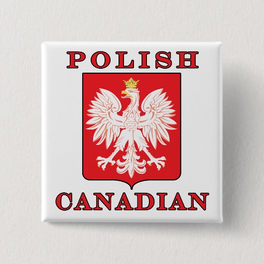 Polnischer Adlerschild Button (Vorderseite)