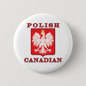 Polnischer Adlerschild Button (Vorderseite)