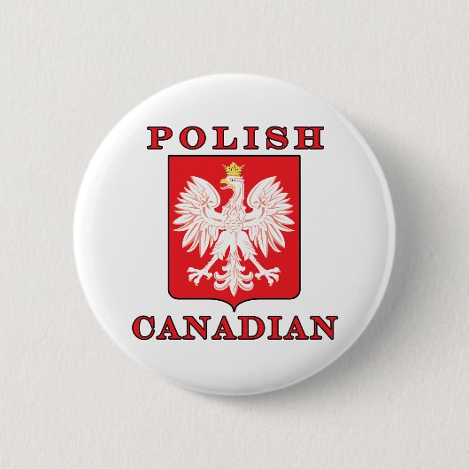 Polnischer Adlerschild Button (Vorderseite)
