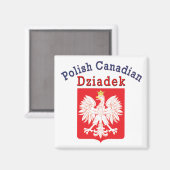 Polnischer Adlerschild Dziadek Magnet (Vorderseite/Rückseite)