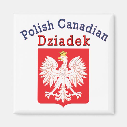 Polnischer Adlerschild Dziadek Magnet (Vorne)