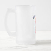 Polnischer Adlerschild Dziadek Mattglas Bierglas (Links)