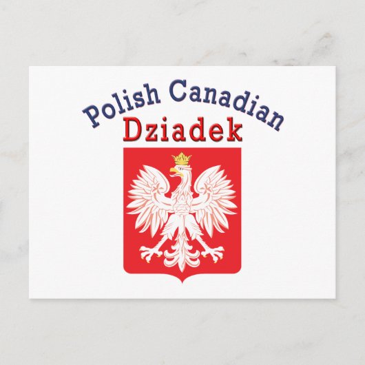 Polnischer Adlerschild Dziadek Postkarte (Vorderseite)