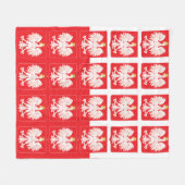 Polnischer Adlerschild Fleecedecke (Vorderseite (Horizontal))