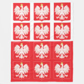 Polnischer Adlerschild Fleecedecke (Vorderseite)