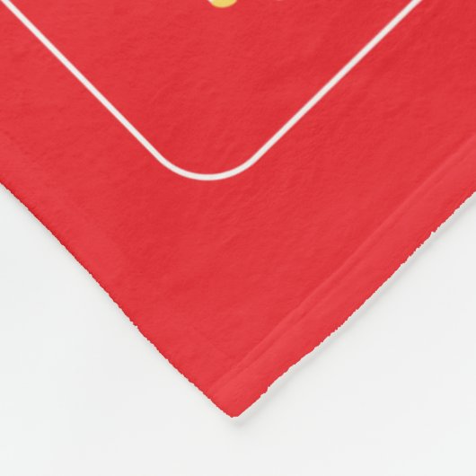 Polnischer Adlerschild Fleecedecke (Ecke)