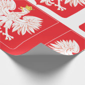 Polnischer Adlerschild Geschenkpapier (Ecke)