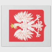 Polnischer Adlerschild Geschenkpapier (Flach)