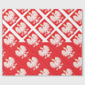 Polnischer Adlerschild Geschenkpapier (Flach)
