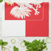 Polnischer Adlerschild Geschirrtuch (Gefaltet)