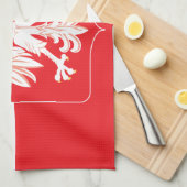 Polnischer Adlerschild Geschirrtuch (Viertel Falte)