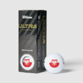 Polnischer Adlerschild Golfball (Verpackungen)