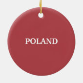 Polnischer Adlerschild Keramik Ornament (Hinten)