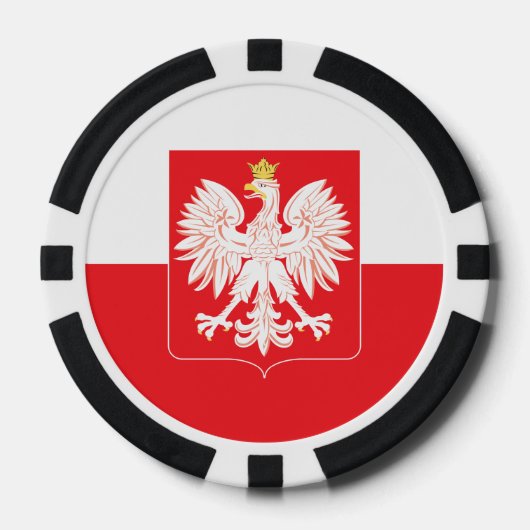 Polnischer Adlerschild Pokerchips (Vorderseite)