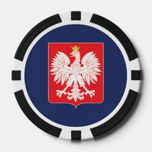 Polnischer Adlerschild Pokerchips (Vorderseite)