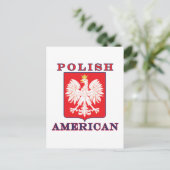 Polnischer Adlerschild Postkarte (Stehend Vorderseite)