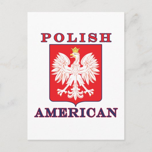 Polnischer Adlerschild Postkarte (Vorderseite)
