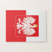 Polnischer Adlerschild Puzzle (Horizontal)