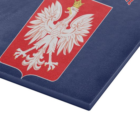 Polnischer Adlerschild Schneidebrett (Ecke)