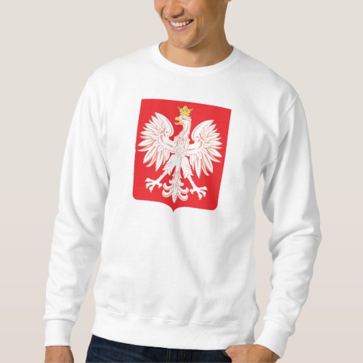 Polnischer Adlerschild Sweatshirt (Vorderseite)