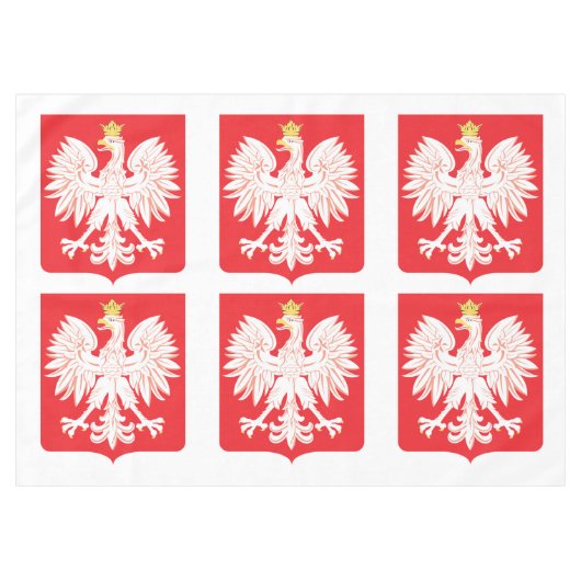 Polnischer Adlerschild Tischdecke (Vorderseite (Horizontal))