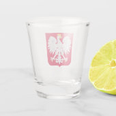 Polnischer Adlerschuh Schnapsglas (Rückseite)