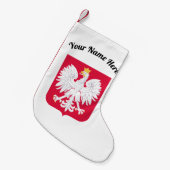 Polnischer Adlerweihnachtsfest Strumpf Kleiner Weihnachtsstrumpf (Vorderansicht (hängend))
