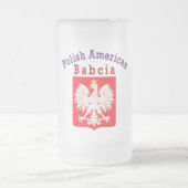 Polnischer Amerikaner Babcia Mattglas Bierglas (Mittel)
