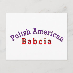 Polnischer Amerikaner Babcia Postkarte