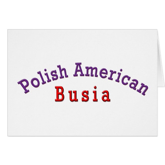 Polnischer Amerikaner Busia (Vorderseite (Horizontal))