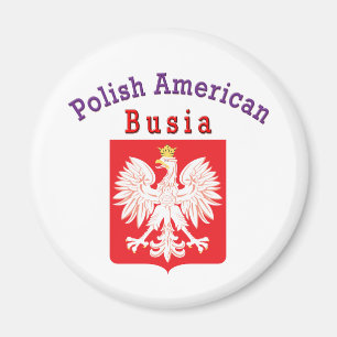 Polnischer Amerikaner Busia Magnet
