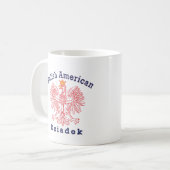 Polnischer Amerikaner Dziadek Kaffeetasse (Vorderseite Links)