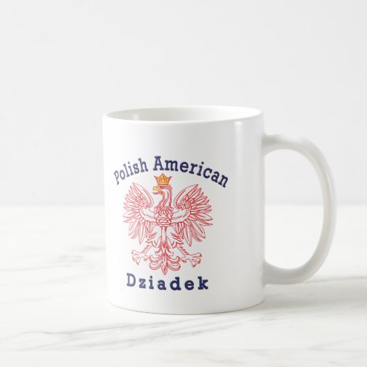Polnischer Amerikaner Dziadek Kaffeetasse (Rechts)