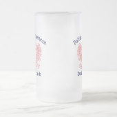 Polnischer Amerikaner Dziadek Mattglas Bierglas (Mittel)