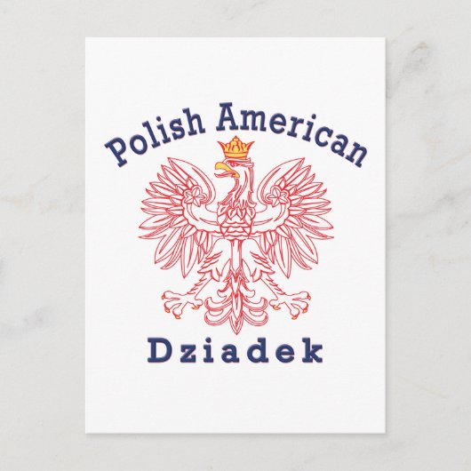 Polnischer Amerikaner Dziadek Postkarte (Vorderseite)
