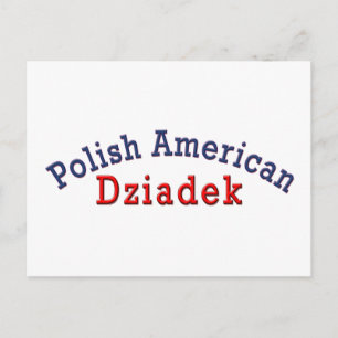 Polnischer Amerikaner Dziadek Postkarte