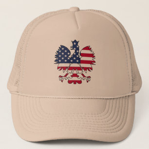 Polnischer Amerikaner Eagle Truckerkappe