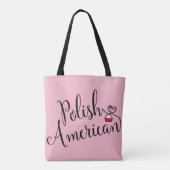 Polnischer Amerikaner - Herztotentasche Tasche (Rückseite)