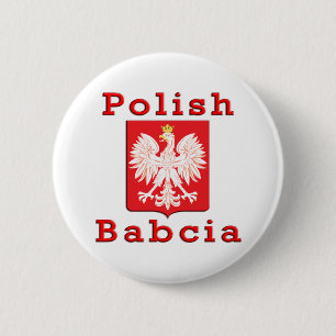 Polnischer Babcia Eagle Button