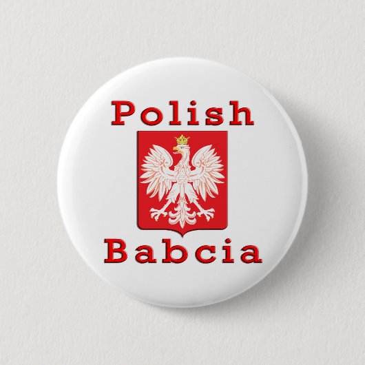 Polnischer Babcia Eagle Button (Vorderseite)