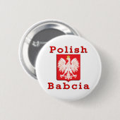 Polnischer Babcia Eagle Button (Vorne & Hinten)