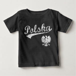 Polnischer Baseball-Stil Baby T-shirt
