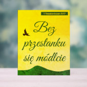 Polnischer Bibelverse | Werset Biblijny | Polen Acrylschild (Neutral)