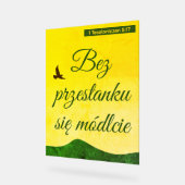 Polnischer Bibelverse | Werset Biblijny | Polen Acrylschild (Winkel)